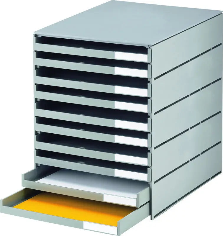 STYRO Schubladenbox styroval öko 14-8002.85 grau/grau 10 Schubladen Idealshop