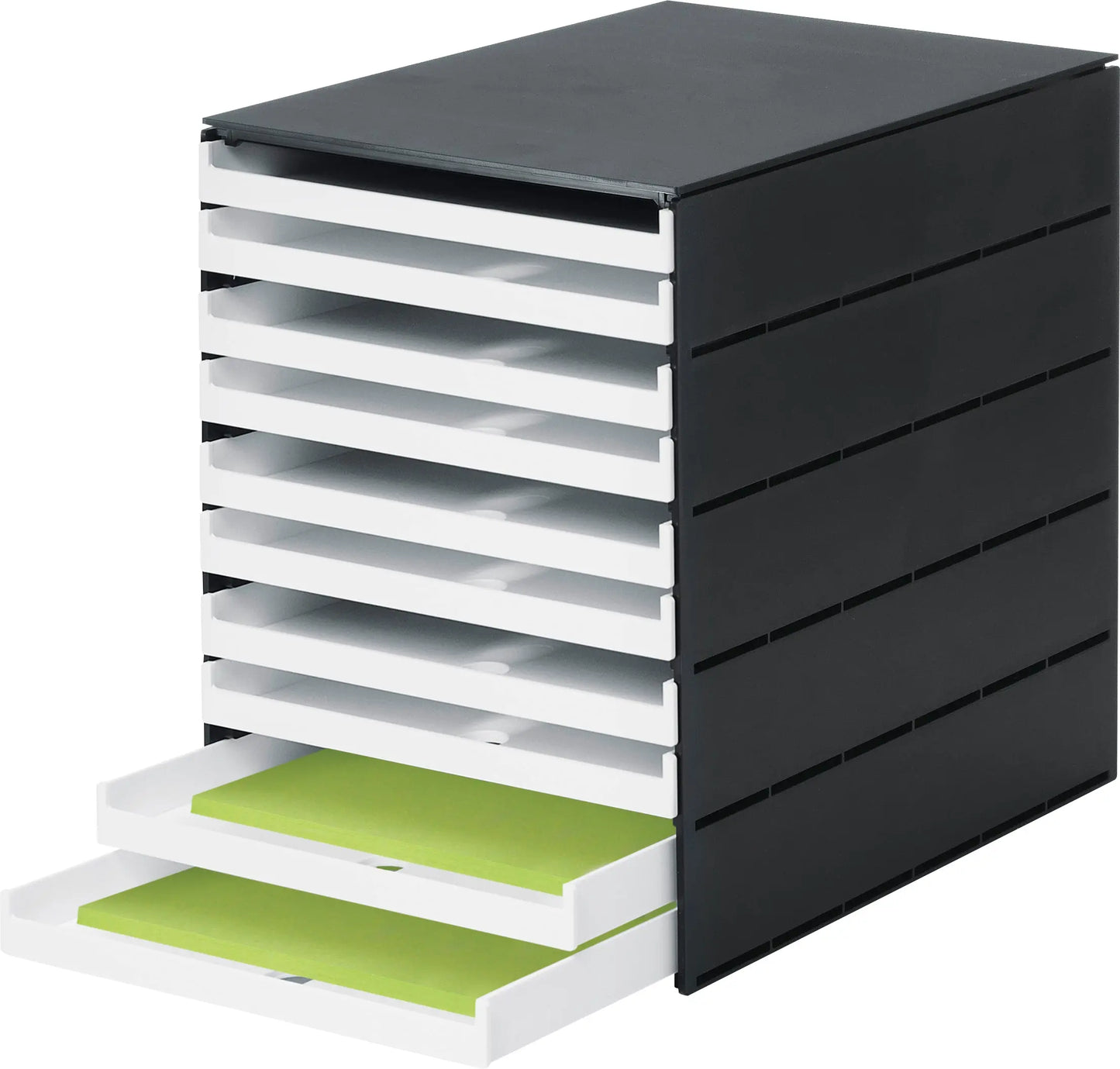 STYRO Schubladenbox styroval pro 14-8002.92 schwarz/weiss 10 Schubladen Idealshop