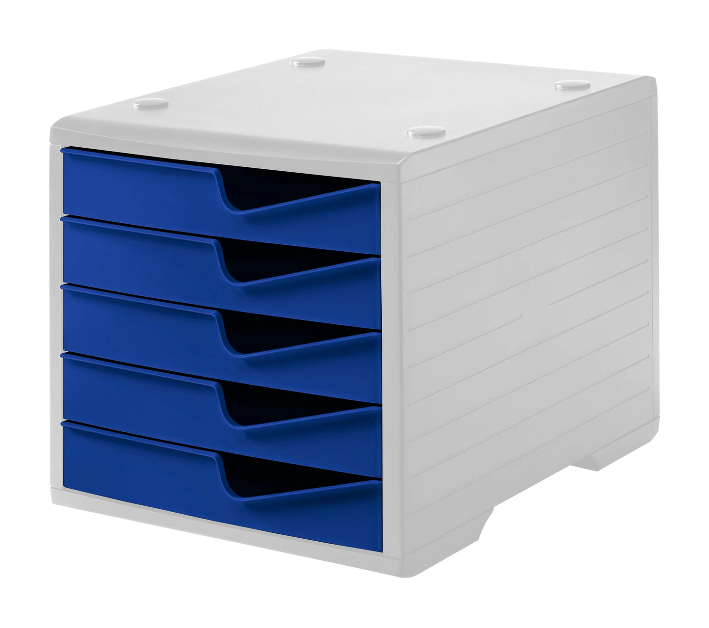 STYRO Styroswingbox 275-8430.352 grau/blau 5 Schubladen Idealshop