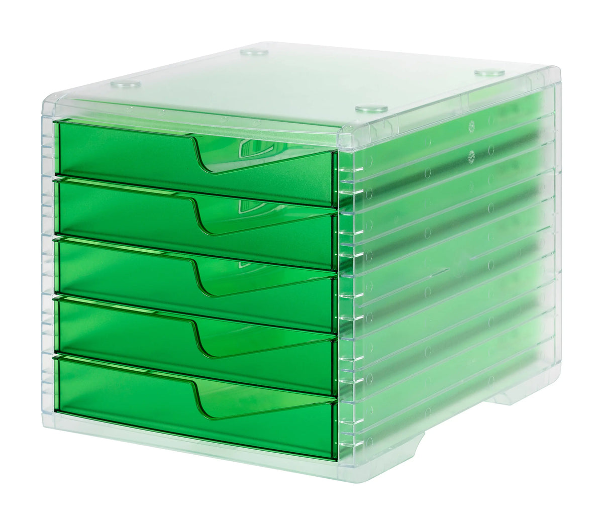STYRO Styroswingbox light 275-8430.251 transp./gecko 5 Schubladen Idealshop