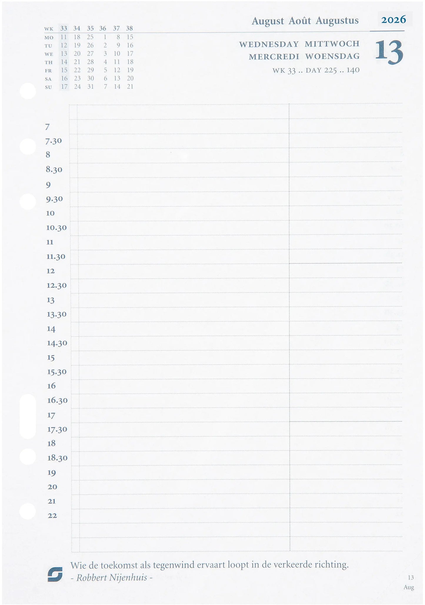 SUCCES Agenda A5 Jahresplaner 2026 847209000026U 1T/1S Ersatzkal. 14.8x21cm Idealshop