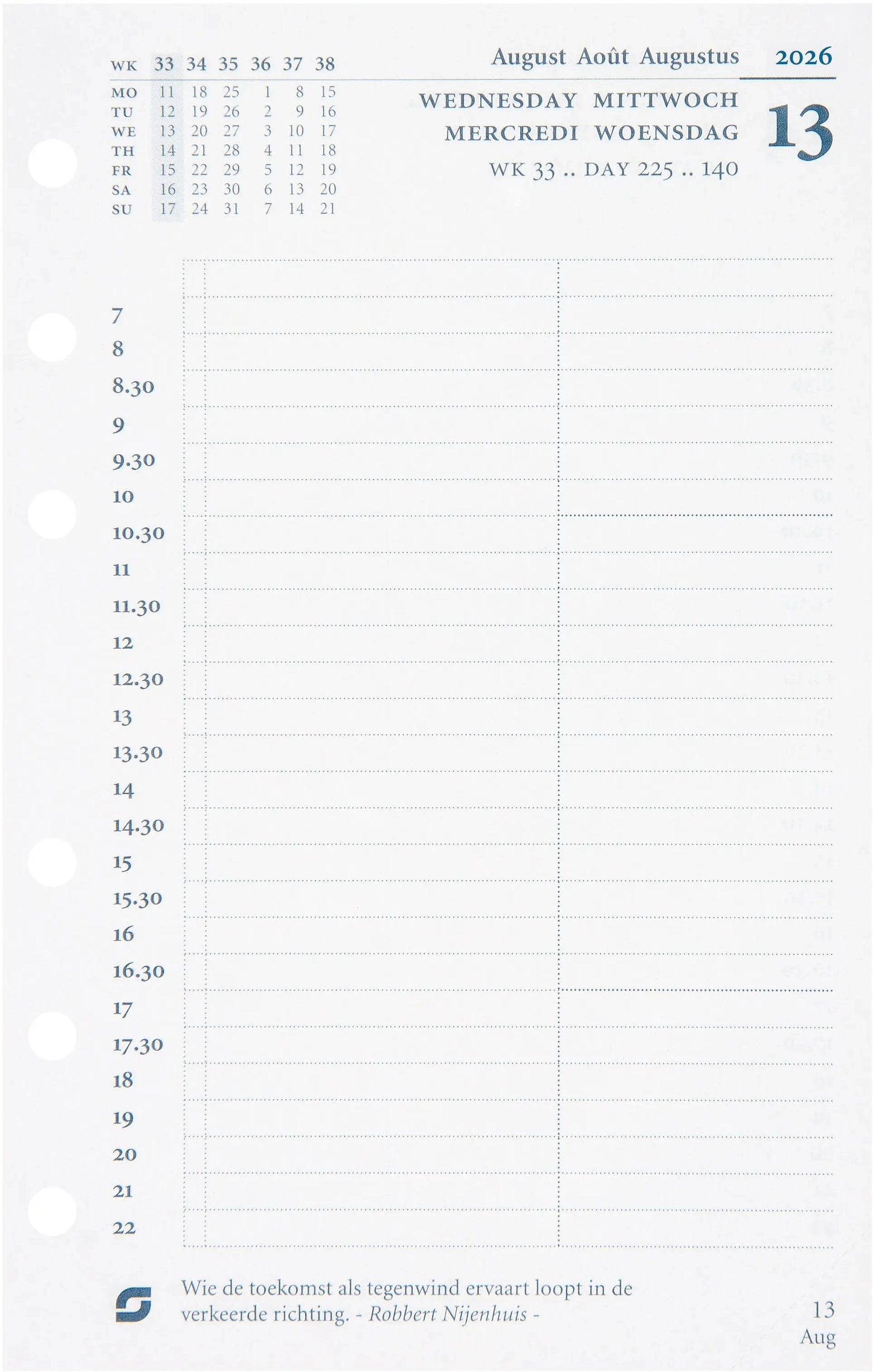 SUCCES Agenda Senior 2026 845209000026U 1T/1S Ersatzkal. 9.5x15cm Idealshop