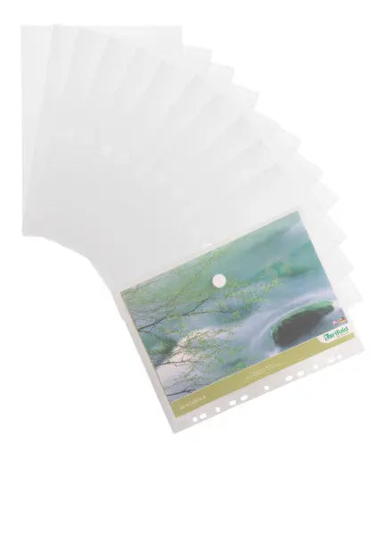 TARIFOLD Klettverschluss-Tasche A4 510230 rPP transparent 12 Stück Idealshop