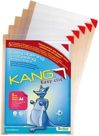 TARIFOLD Sichttasche Easy Click A4 194770 weiss 5 Stück Idealshop