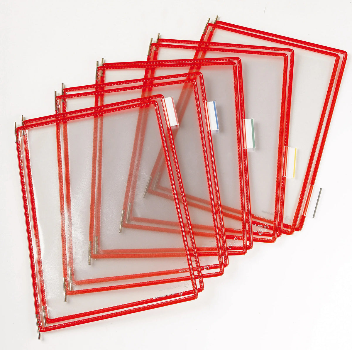 TARIFOLD T-Display Drehtasche A4 114003 PVC inkl. 5 Tabs rot 10 Stk. Idealshop