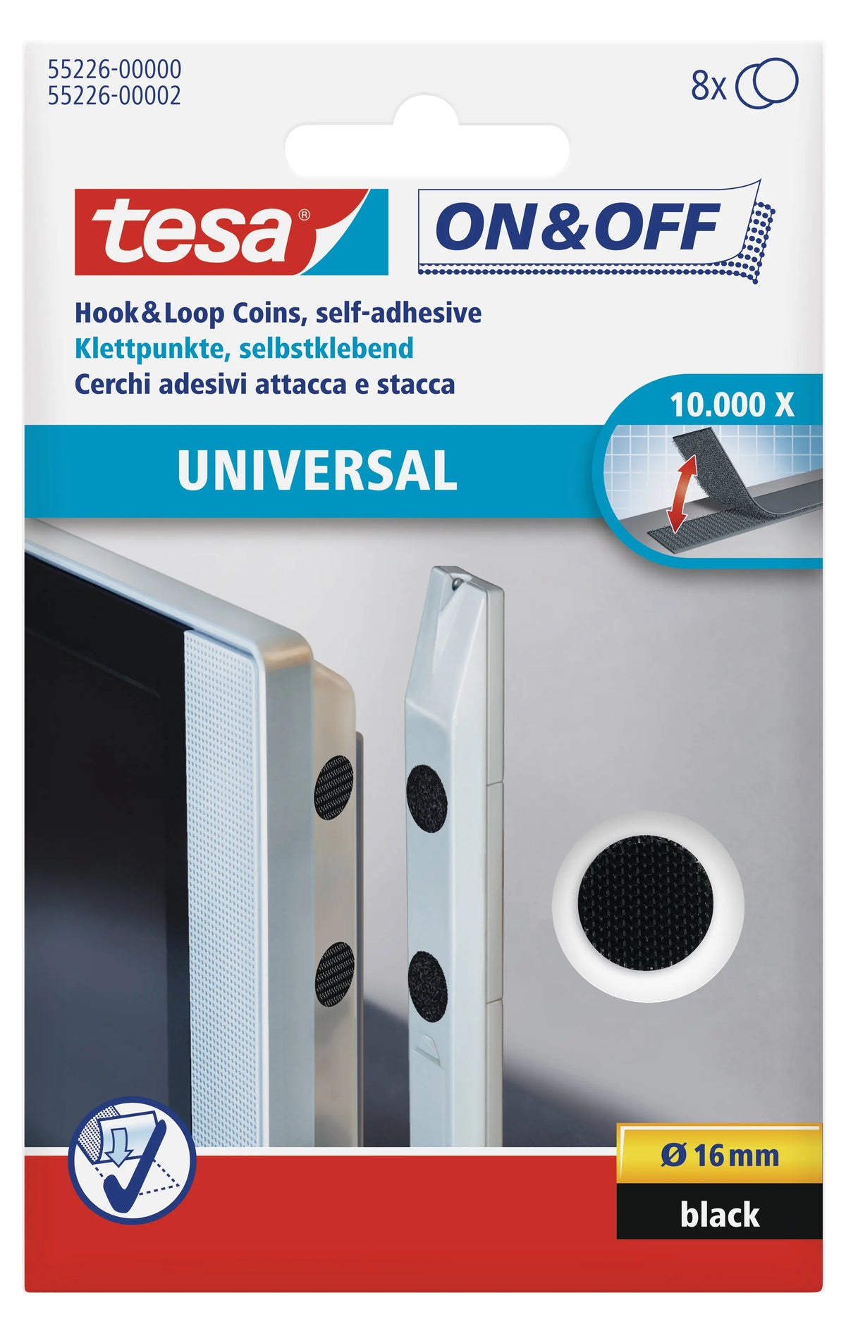 TESA Klettpunkte 552260000 16mm 8 Sets Idealshop