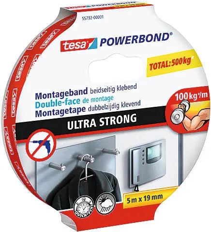 TESA Montage Powerbond 19mmx5m Idealshop