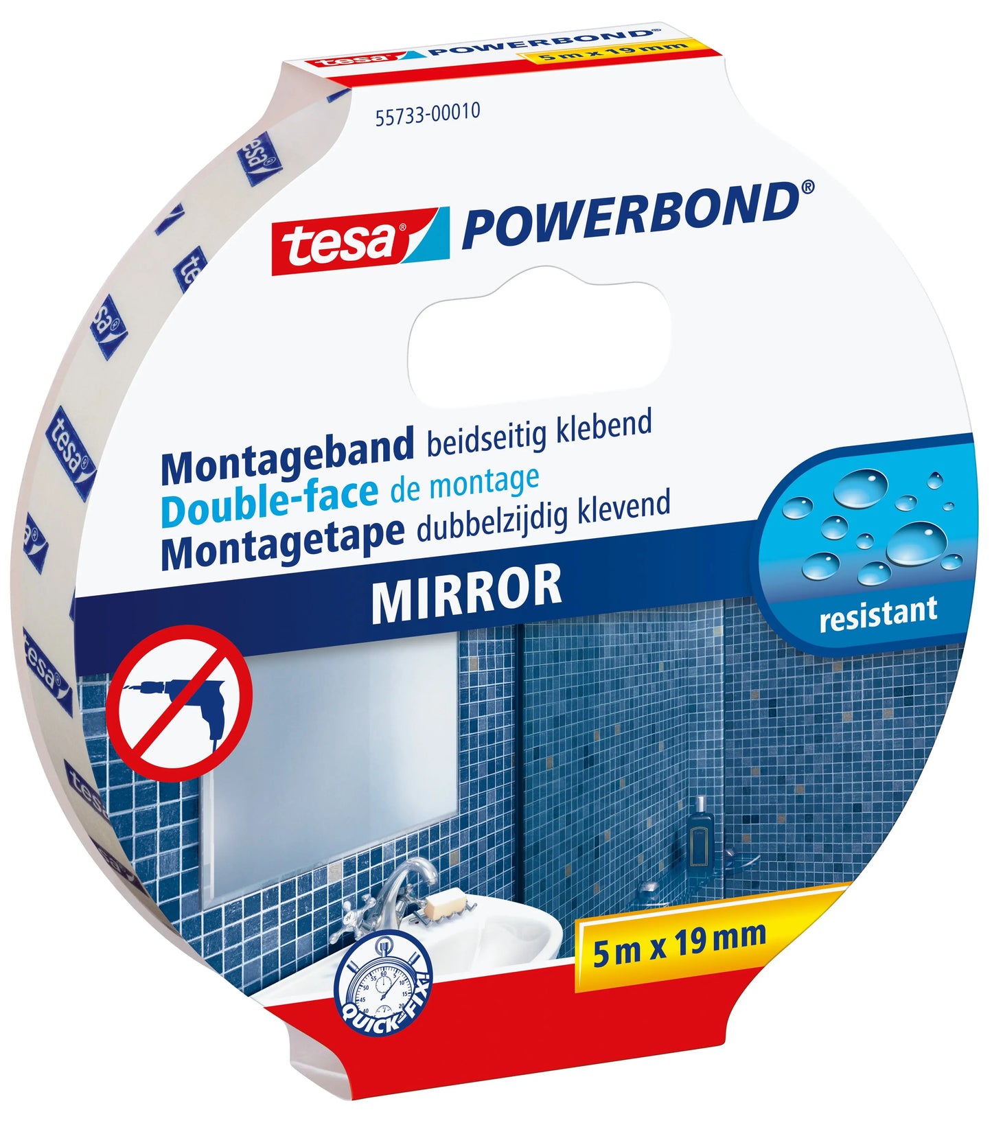 TESA Montageband Spiegel 19mm×5m 557330001 Idealshop