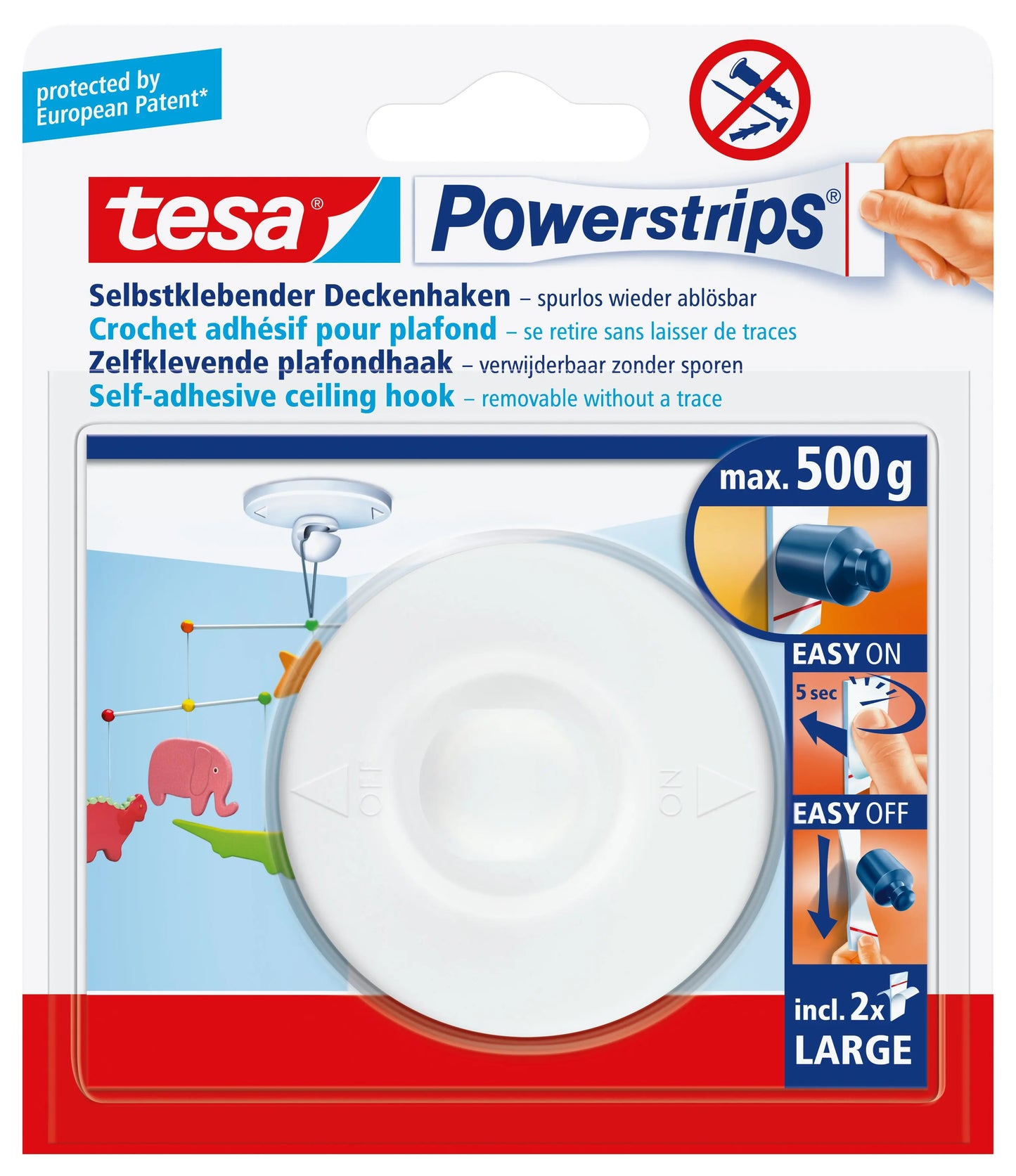TESA Powerstrips Deckenhaken Idealshop