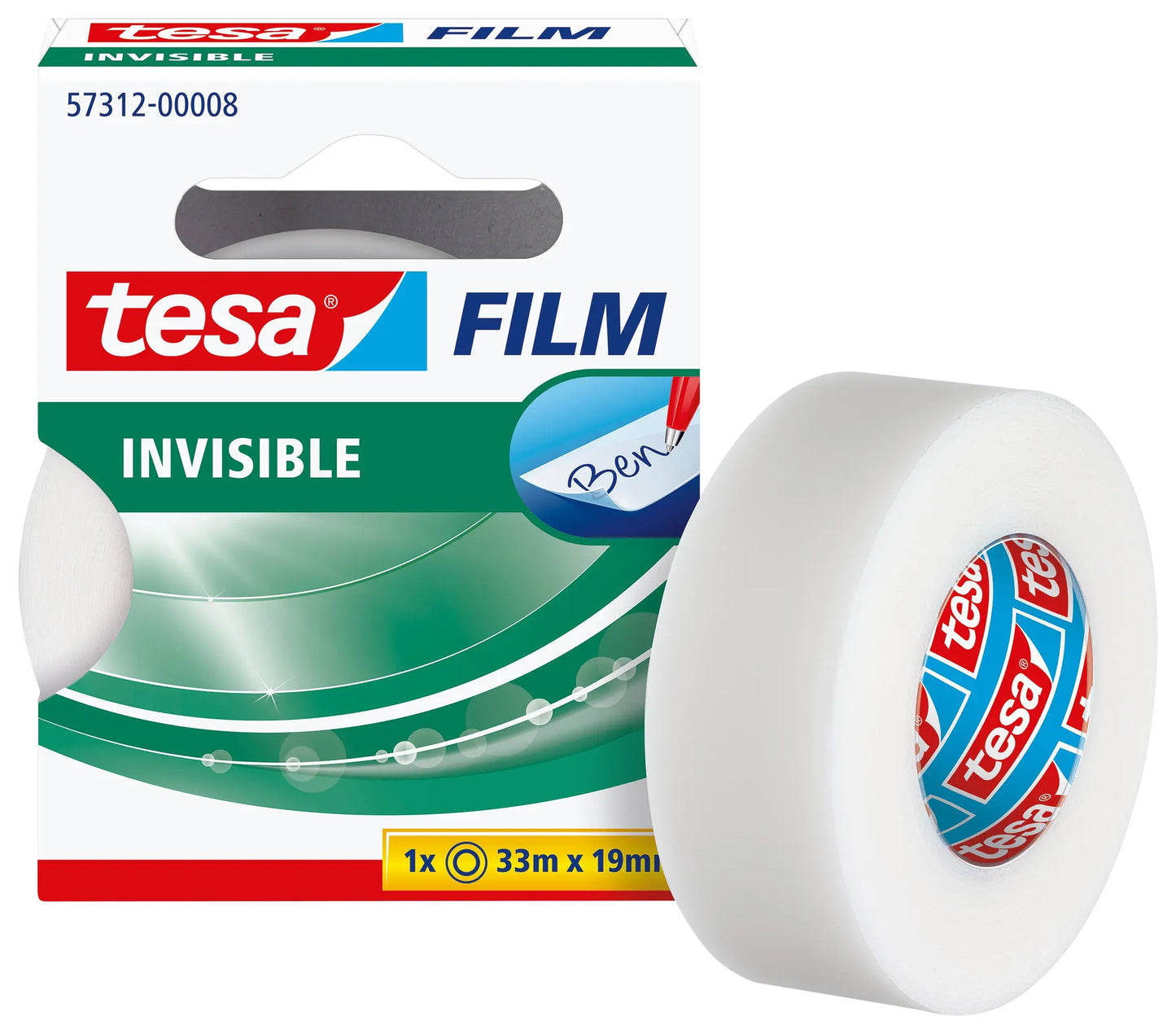 TESA Tesafilm 33mx19mm 57312-00008 invisible 1 Rolle Idealshop
