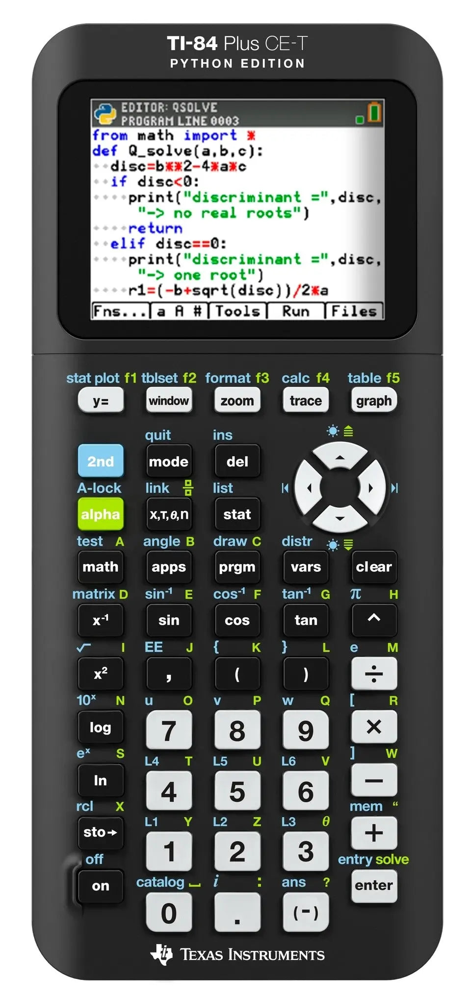 TEXAS INSTRUMENTS Grafikrechner DE/FR/EN TI-84 Plus CE-T PE Python Edition Idealshop