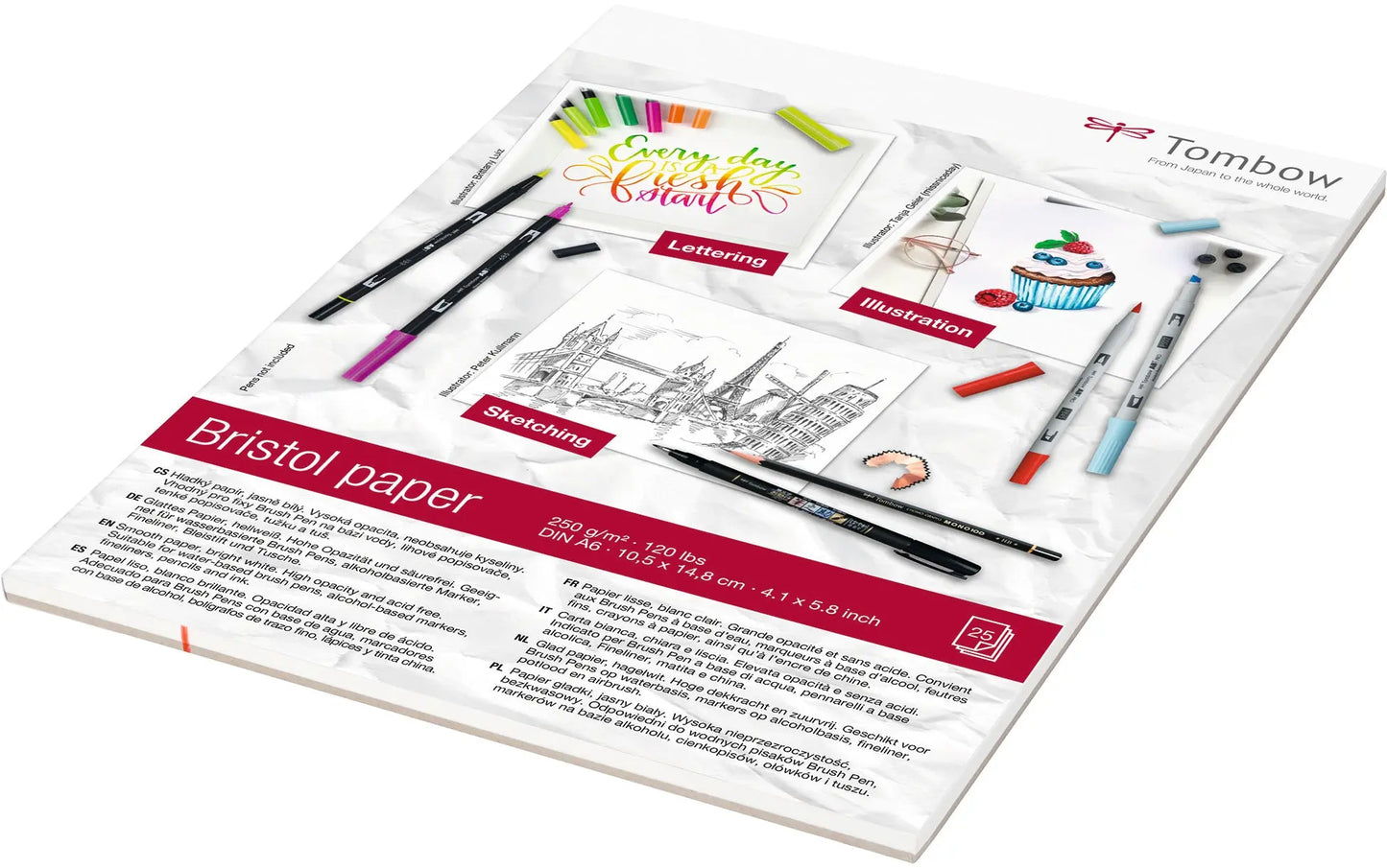 TOMBOW Zeichenblock Bristol A6 Idealshop