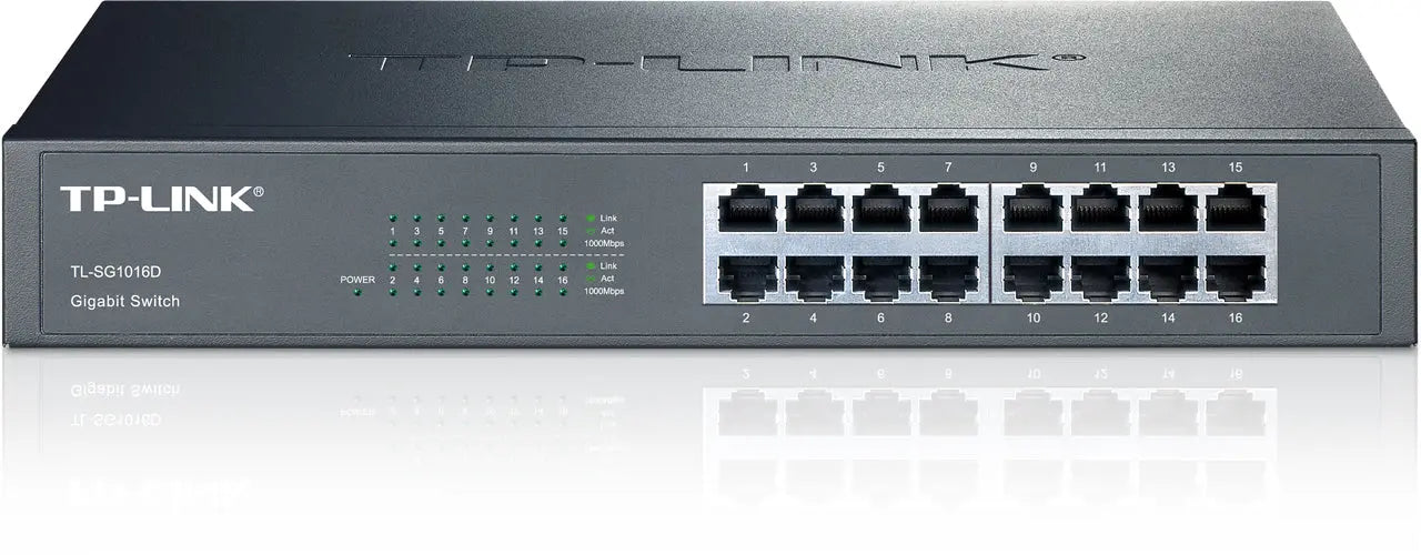 TP-LINK 16-Port-Gigabit-Switch TLSG1016D 10/100/1000 Mbit/s Idealshop