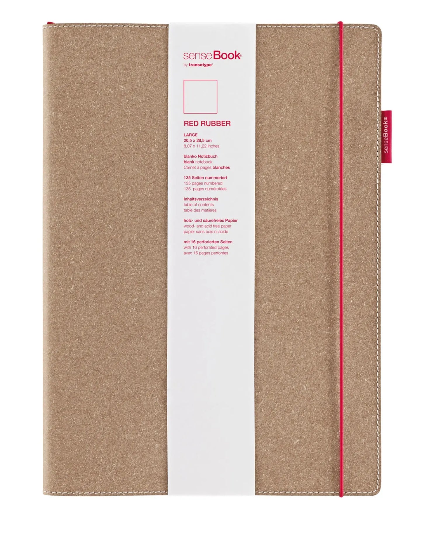 TRANSOTYP senseBook RED RUBBER A4 Idealshop