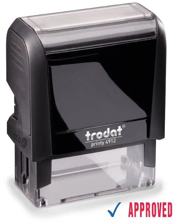 TRODAT Stempel Approved 4912APPROVED blau/rot 47x18mm Idealshop