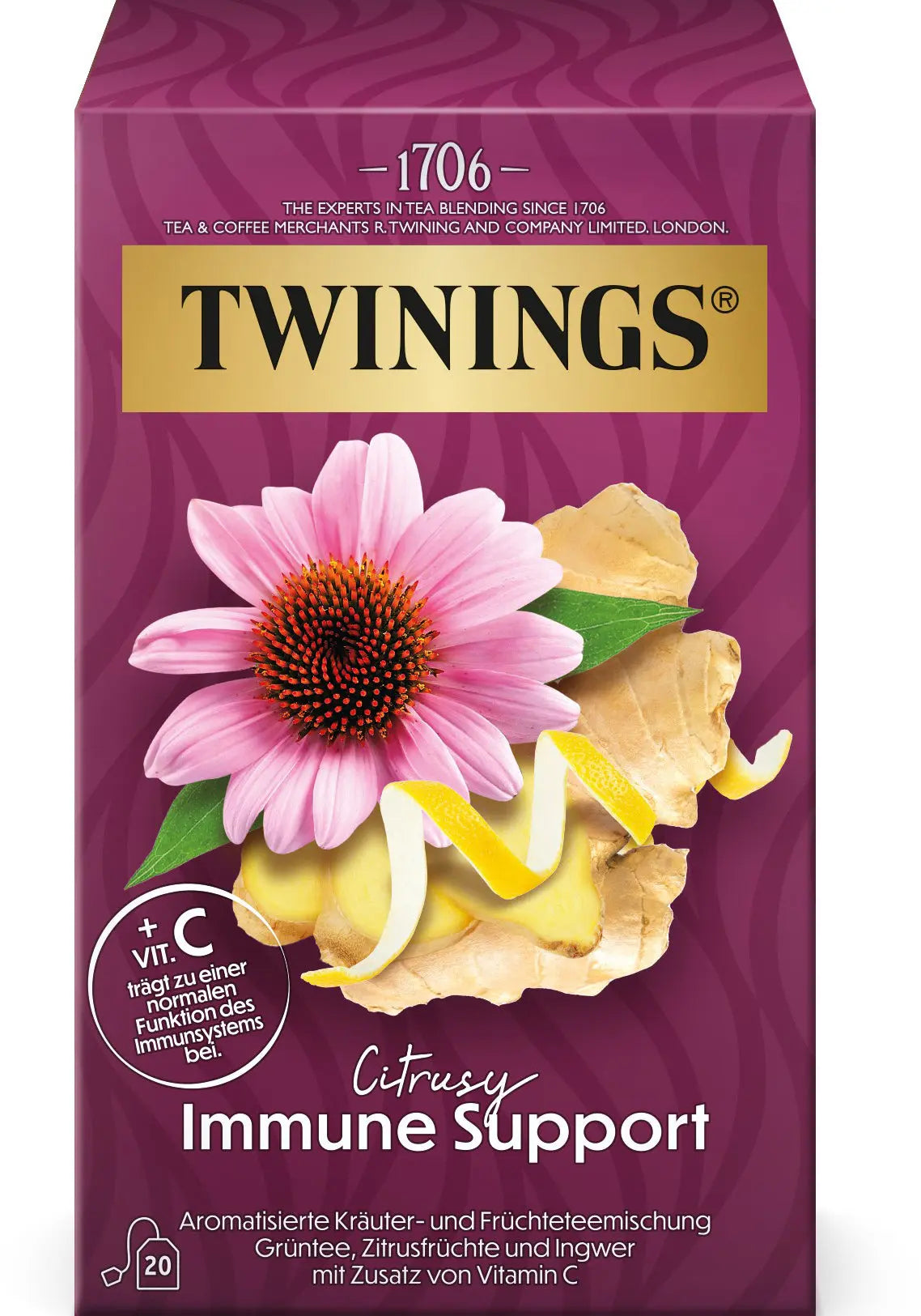 TWININGS Citrusy Immune Support 100017911 Beutel 2g, 20 Stk. Idealshop