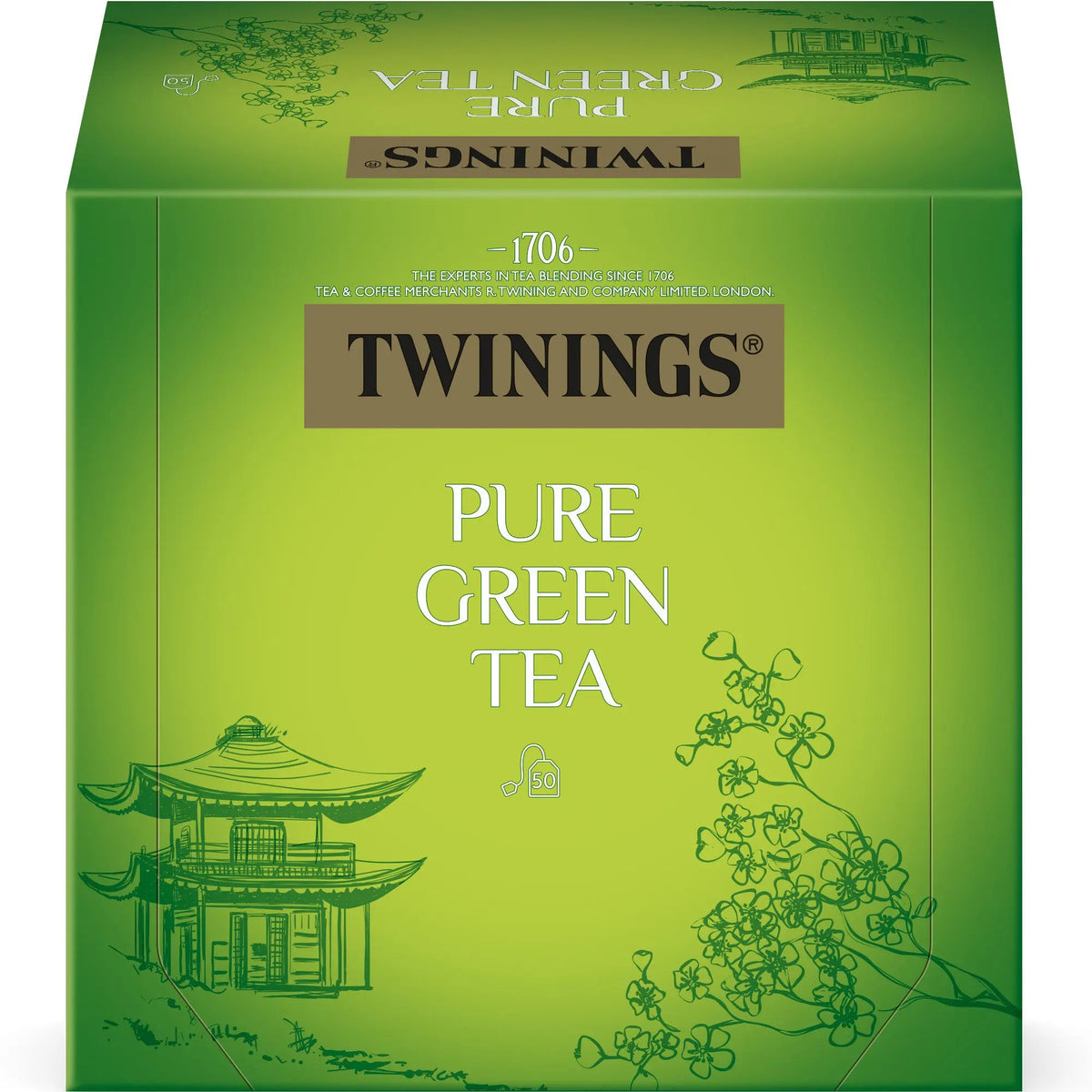 TWININGS Pure Green Tea 100017998 Beutel 2g, 50 Stk. Idealshop
