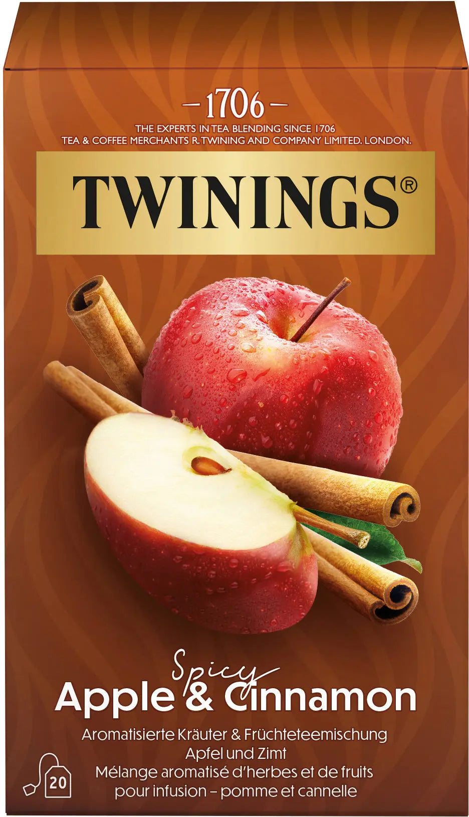TWININGS Spicy Apfel & Zimt 100017244 Beutel 1.5g, 20 Stk. Idealshop