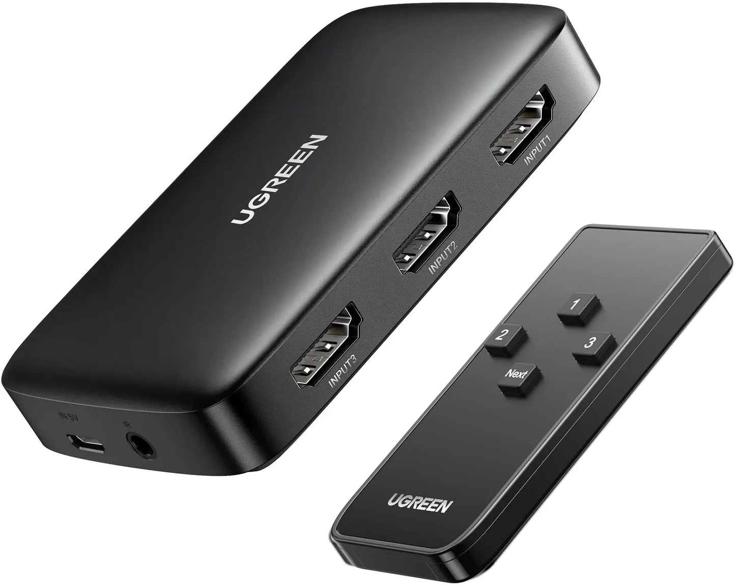 UGREEN Switcher HDMI 3 In 1 Out 80125 4K, 30HZ, Black, (BB) Idealshop