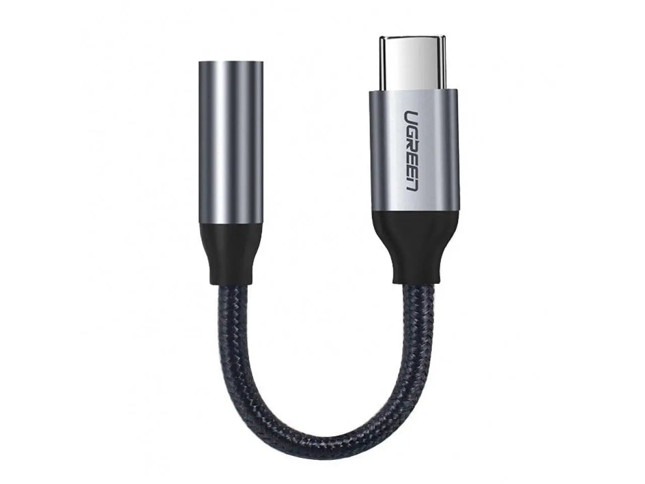 UGREEN USB-C to 3.5mm headphone 30632 jack adapter 10cm, Grey Idealshop