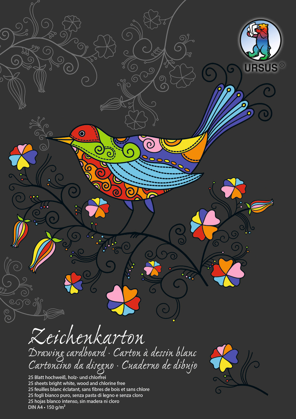 URSUS Zeichenkarton- Block A4 Idealshop