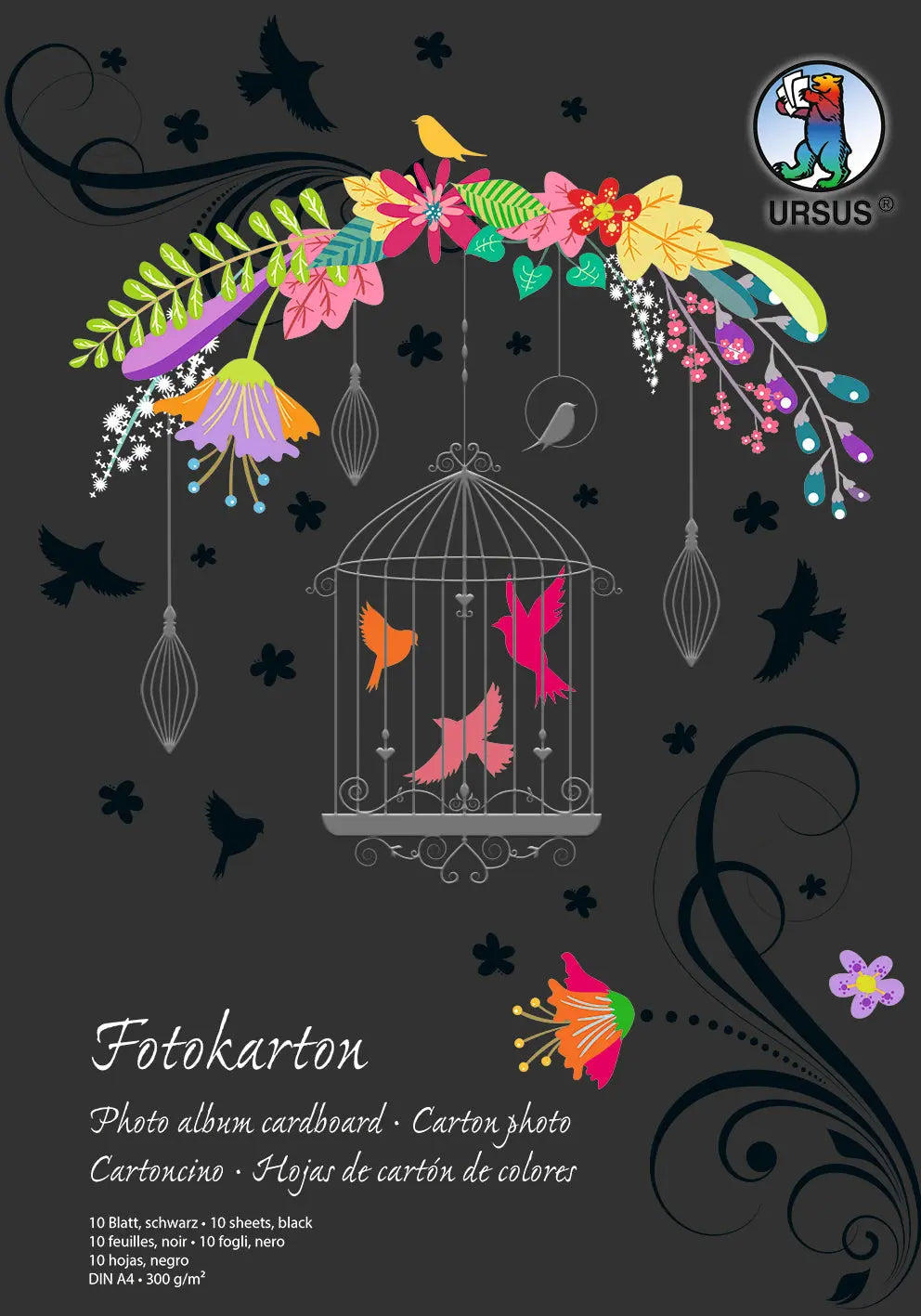 URSUS Fotokarton-Block A4 Idealshop