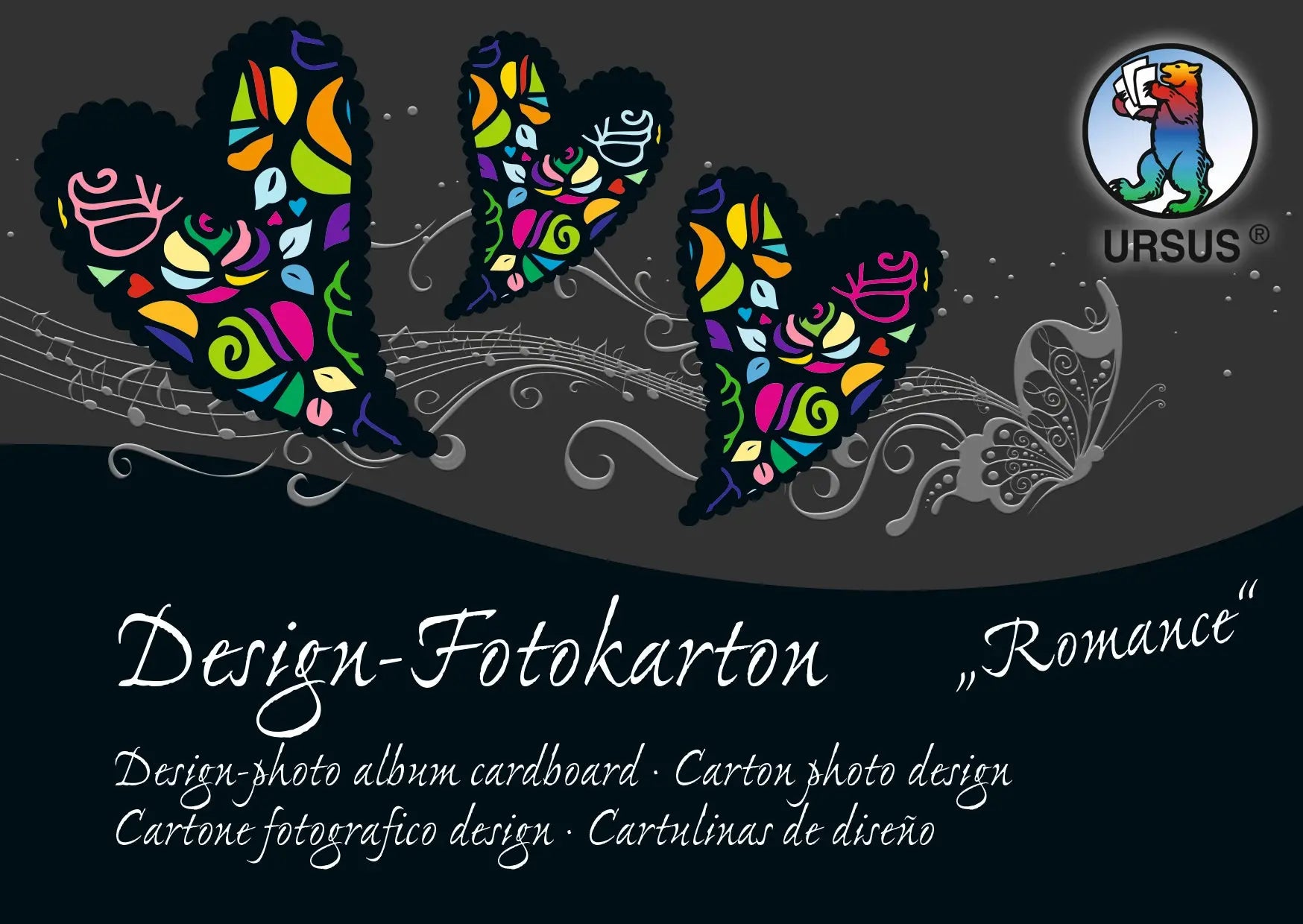 URSUS     Fotokarton-Block Romance    A6 Idealshop