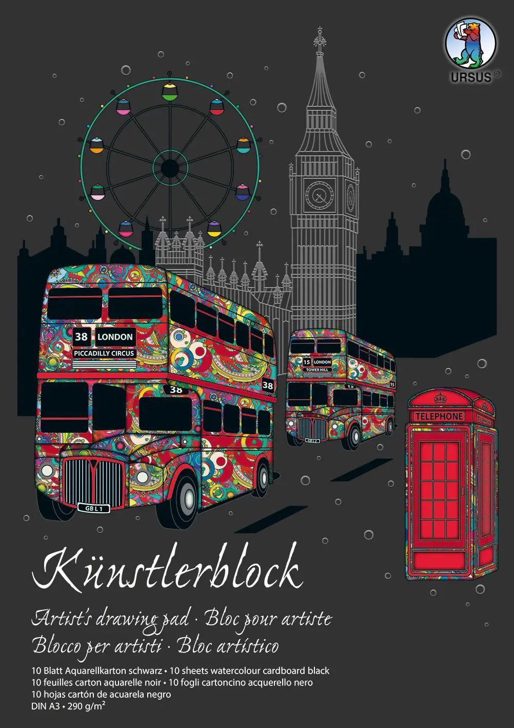 URSUS     Künstler-Block, Aquarell    A3 Idealshop