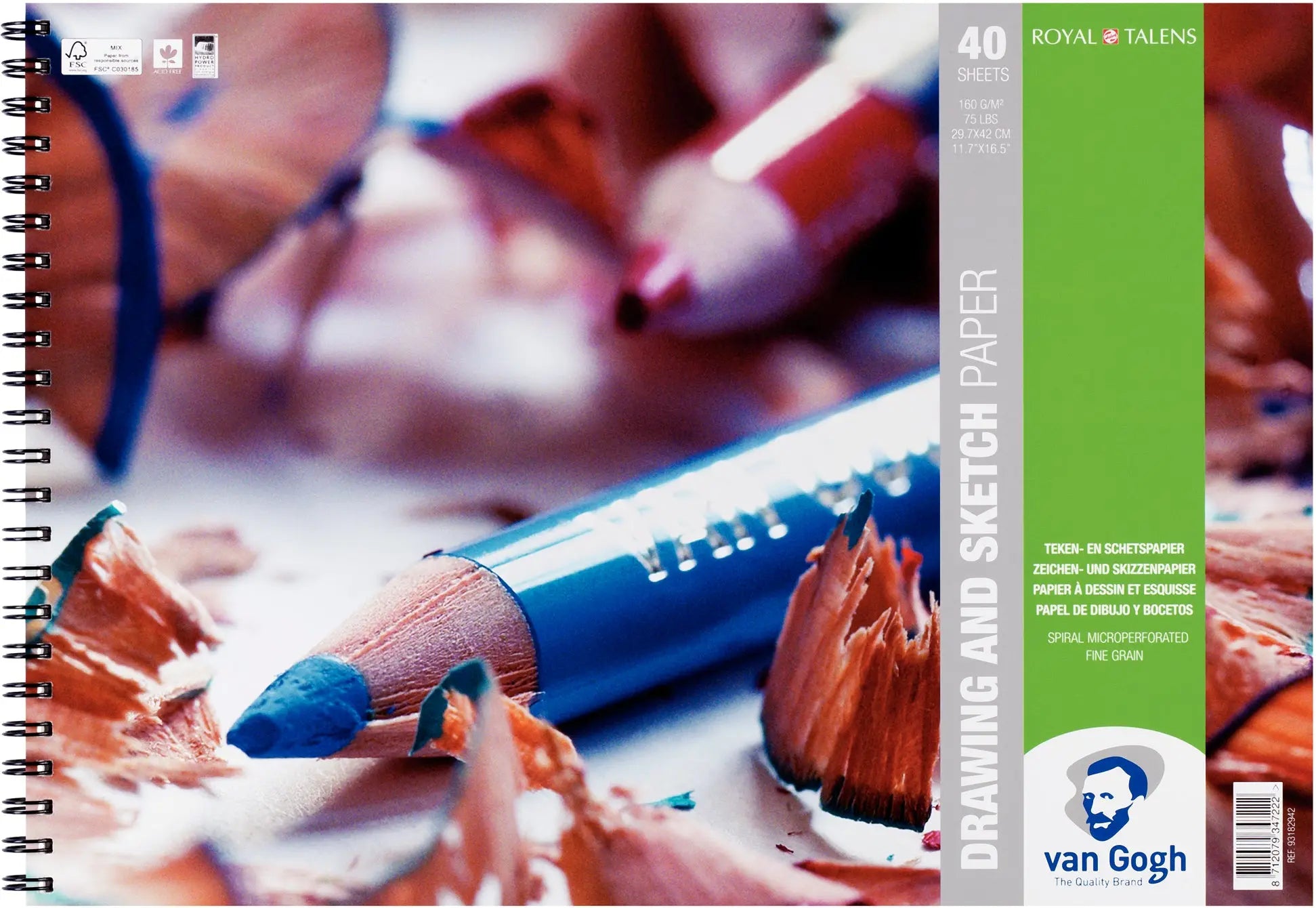 VAN GOGH  Skizzen Papier              A3 Idealshop