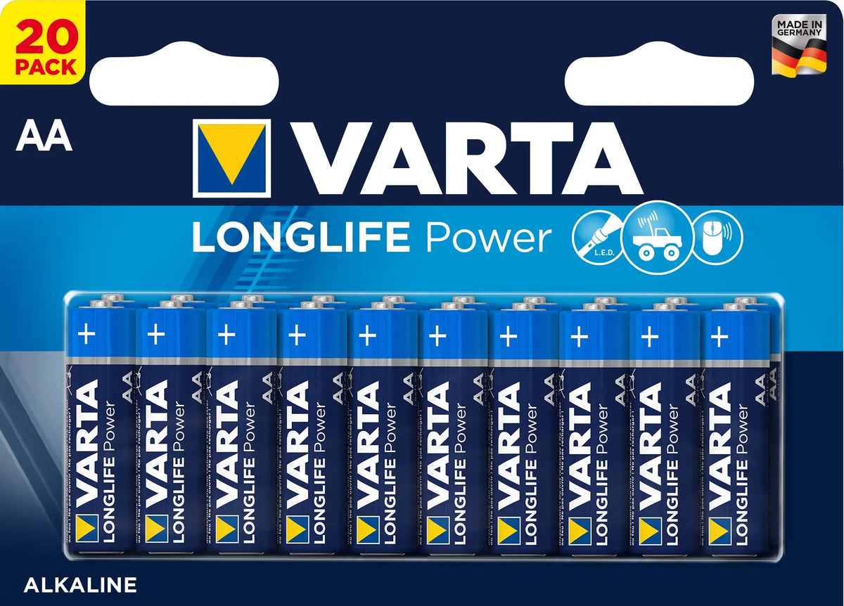VARTA Batterie Longlife Power 4906121420 AA/LR06, 20 Stück Idealshop