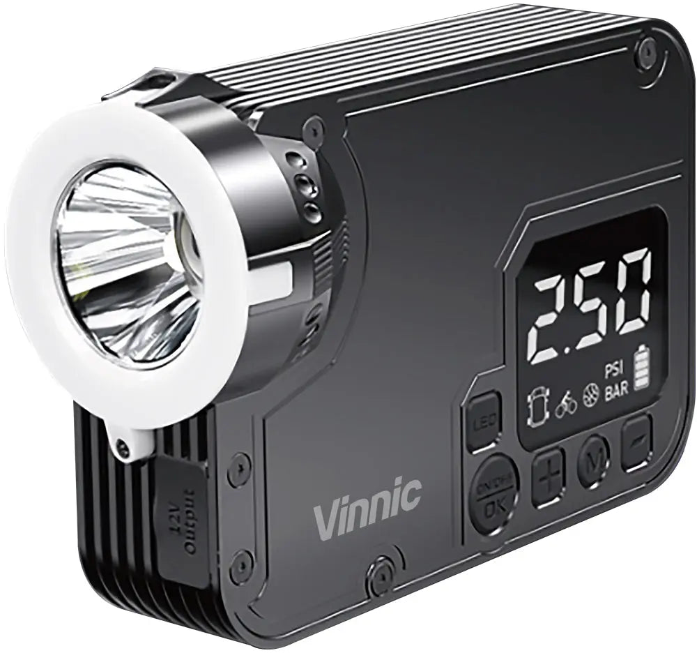 VINNIC 3 in 1 Jumpstarter Air Pump VPCA-A9BK Black Idealshop