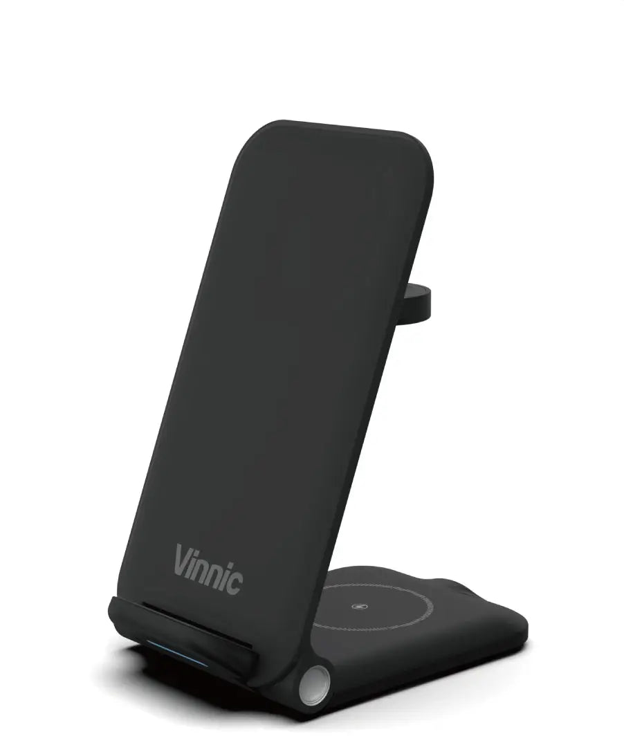 VINNIC 3-in-1 Trivor Wirel.Charger VP-PD-31WCFBK iPh.AirPods&Apple Watch Bl. Idealshop