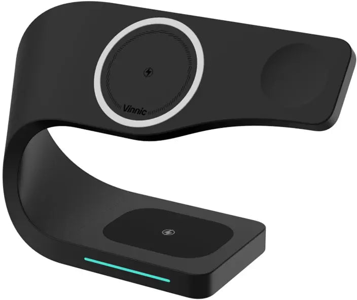 VINNIC 4-in-1 Diran Wirel.Charger VP-PD-31WCPBK iPh.AirPods&Apple Watch Bl. Idealshop