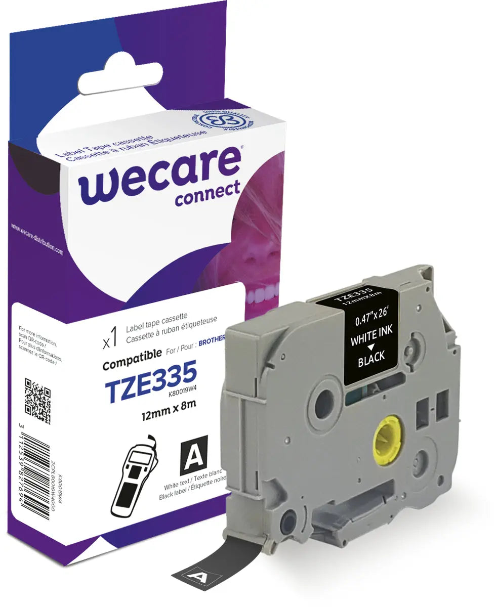 WECARE Band, laminiert weiss/schwarz Idealshop