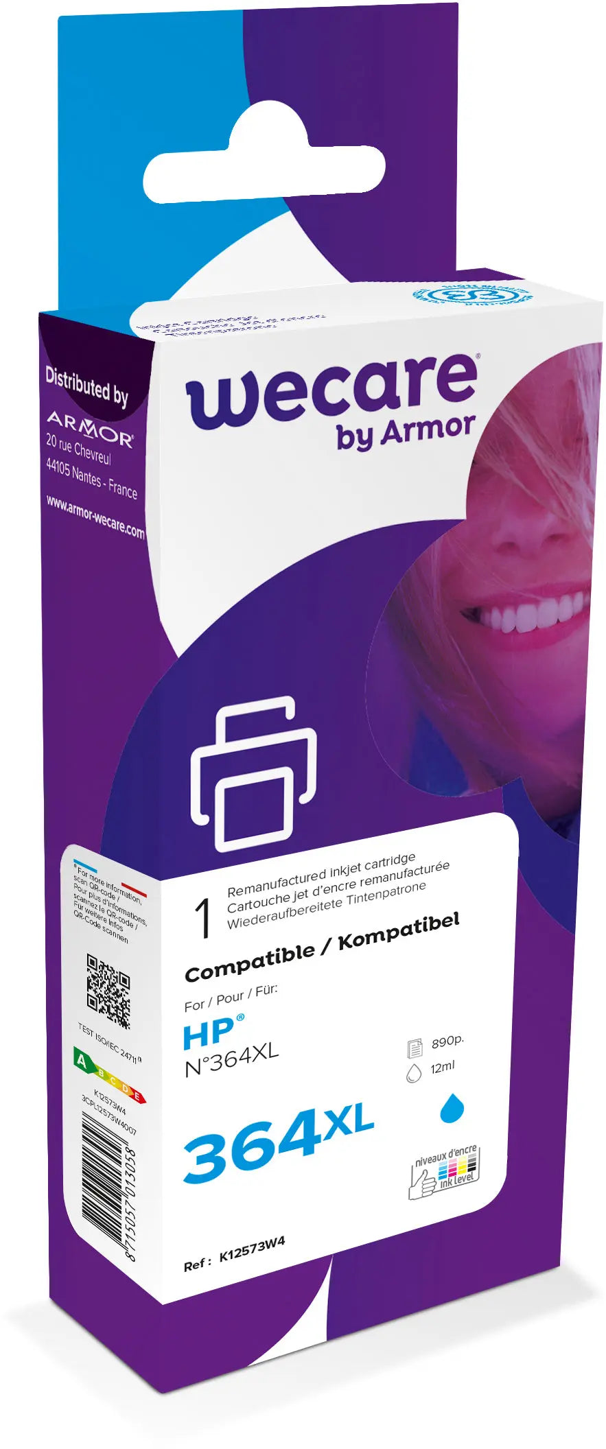 WECARE Tinte 364XL rebuilt cyan Idealshop