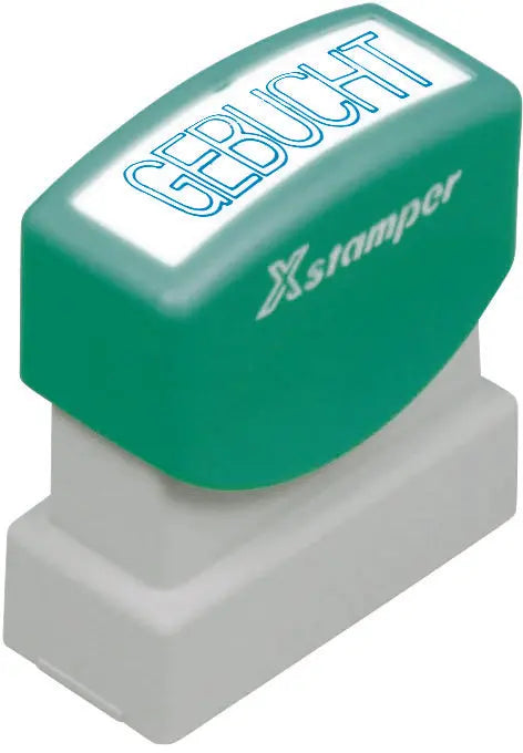 XSTAMPER Stempel Gebucht GE 11-B blau Idealshop