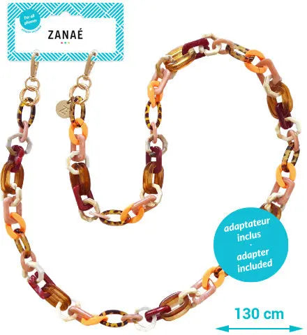 ZANAÉ Phone Necklace Tigers Eye 18329 Karma colored Idealshop