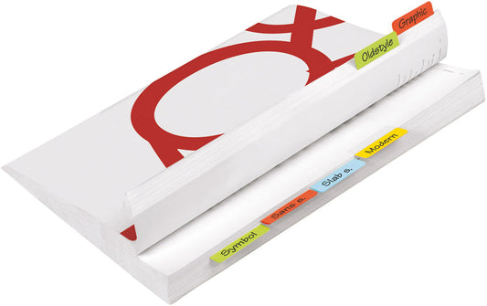 3L Registertabs 12x40mm 10532 PET sortiert 24 Stück Idealshop