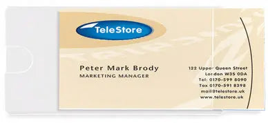 3L Visitenkartentasche 60x95mm 10109 PP selbstklebend 100 Stück Idealshop