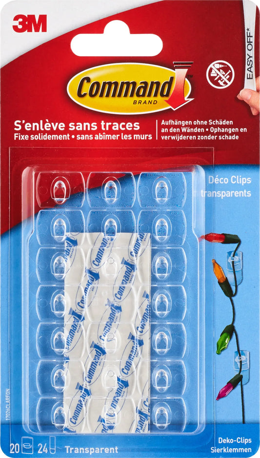 3M Command Deko Clip XS 17026CLR XS 20 Stück Idealshop