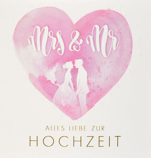 ABC       Hochzeitskarte          Blumen