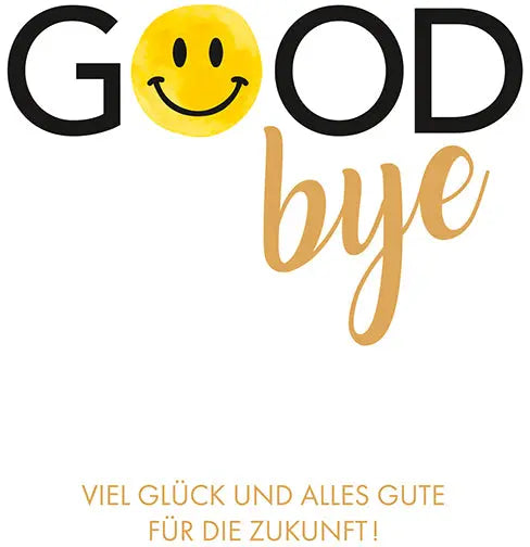 ABC Abschiedskarte DE B6 52298 Goodbye Idealshop