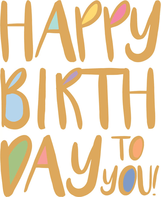 ABC Geburtstagskarte A4 53941 Happy Birthday to you Idealshop