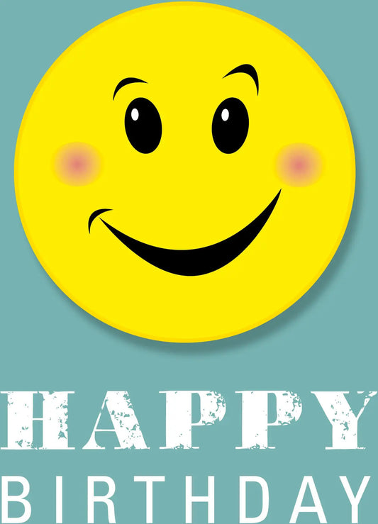 ABC Geburtstagskarte B6 51019 Smiley Idealshop