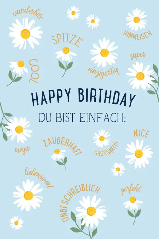 ABC Geburtstagskarte B6 51145 Happy Birthday Idealshop