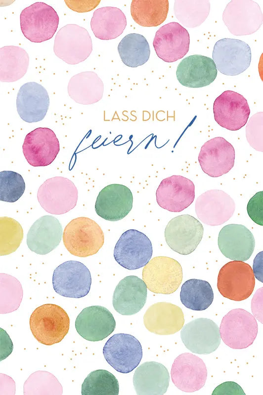 ABC Geburtstagskarte B6 52180 Bunte Konfetti Idealshop