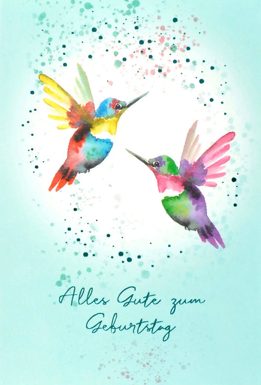 ABC       Geburtstagskarte      Kolibris Idealshop