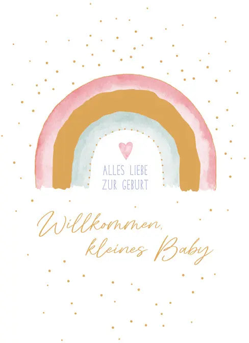 ABC Glückwunschkarte Baby B6 52654 Regenbogen Idealshop