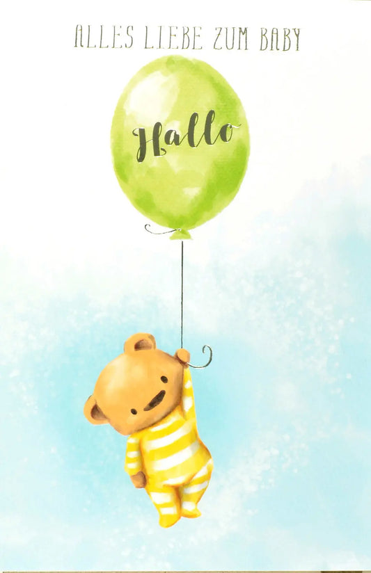 ABC       Glückwunschkarte        Ballon Idealshop