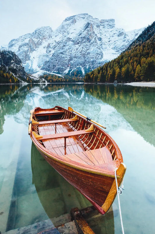 ABC Glückwunschkarte Blanko B6 51853 Boot auf Bergsee Idealshop